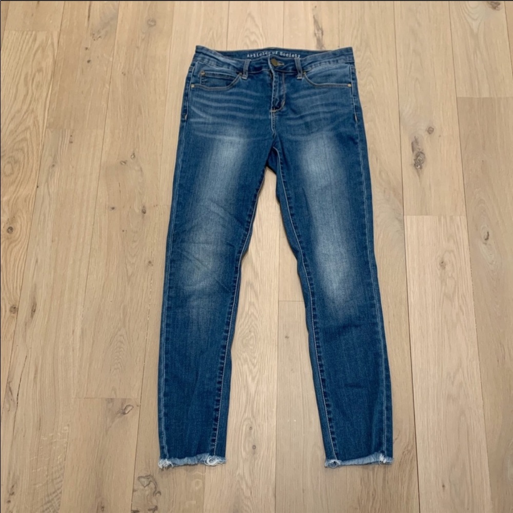 Articles of Society Carly Crop Skinny Jeans Blue - Picture 5 of 16